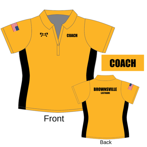 Brownsville Area Team Store Custom GOLD Women's Polo Shirt