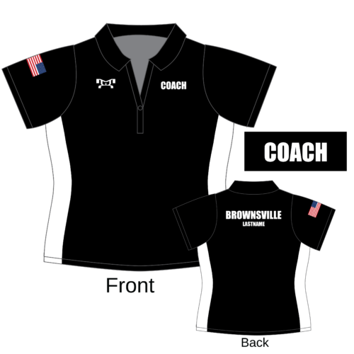 Brownsville Area Team Store Custom BLACK Women's Polo Shirt