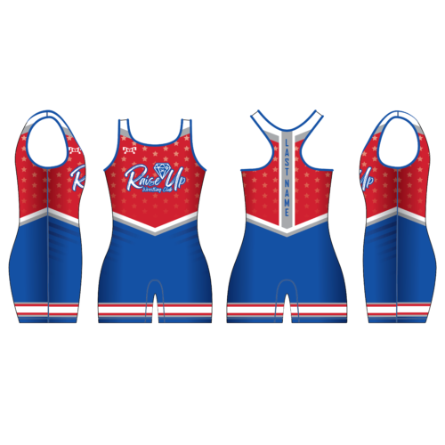 RAISE UP WRESTLING Custom Royal Women's Singlet