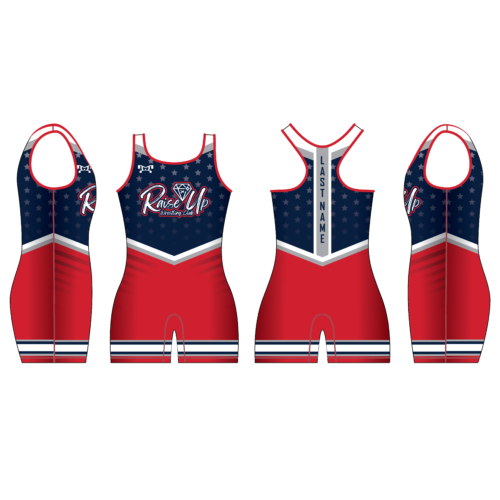 RAISE UP WRESTLING Custom Navy Women's Singlet