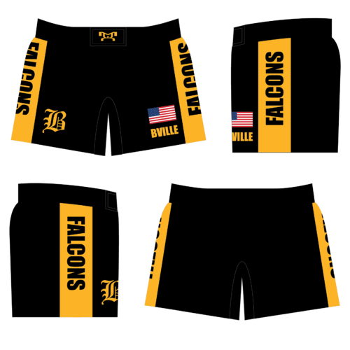 WRESTLING - Brownsville Area Women's BVILLE Custom Micro Stretch Fight Shorts