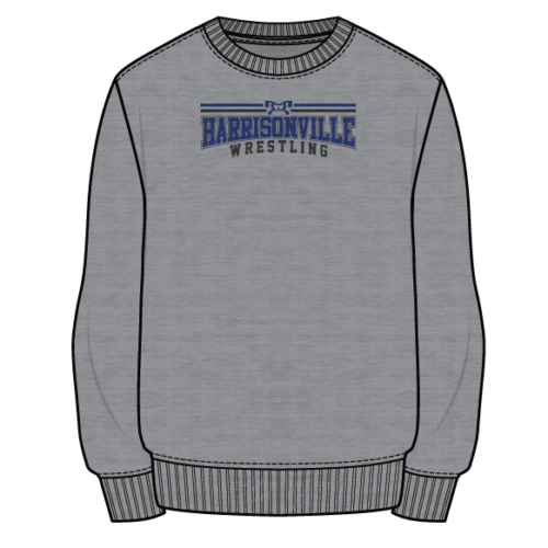 HARRISONVILLE Sublimated Decal Grey Crewneck