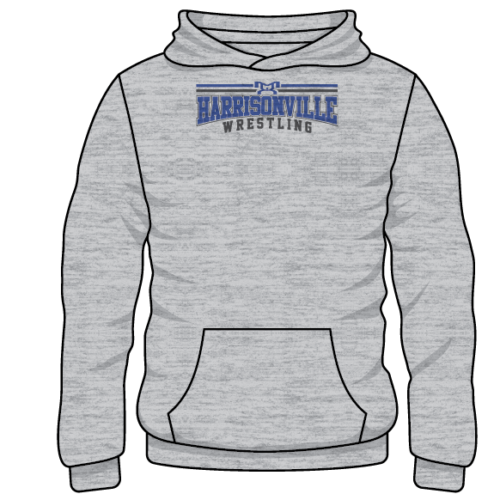 HARRISONVILLE Custom Sublimated Decal Grey Hoodie