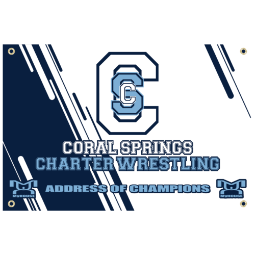Coral Springs Charter Custom Team Banner