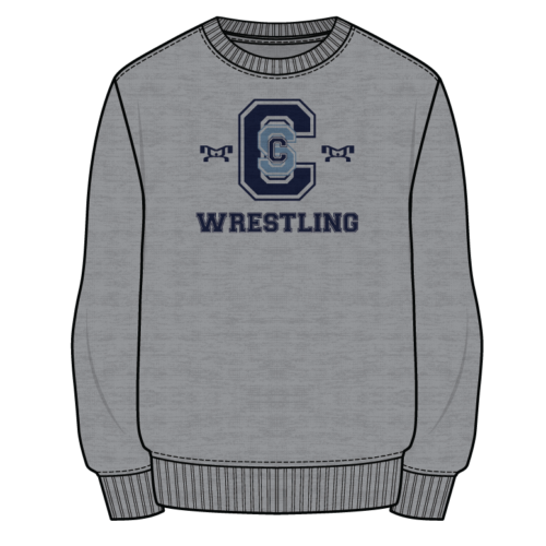 Coral Springs Charter Sublimated Decal Grey Crewneck