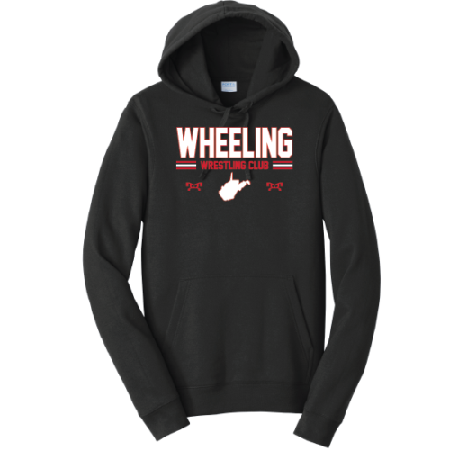 Greater Wheeling Wrestling Club Heat Press Black Hoodie