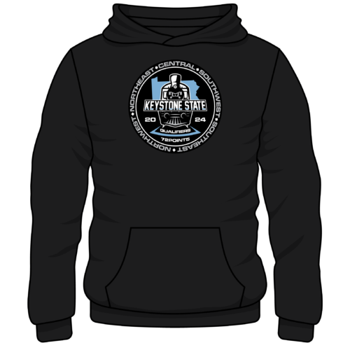 Keystone State Qualifier 2024 Heat-Press Black Hoodie