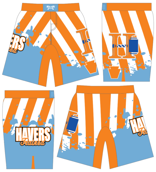 HAVERS TRAINED Custom STRIPED Fight Shorts 2024