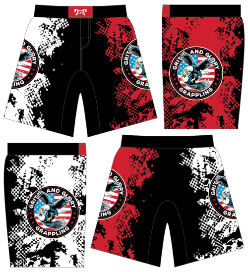 Grit and Glory Grappling Custom Fight Shorts