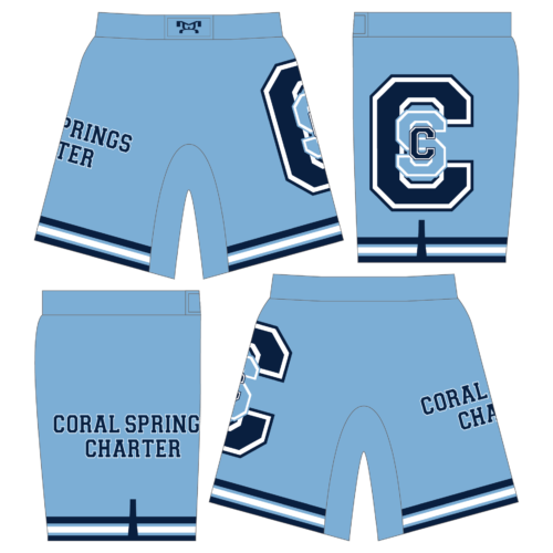 Coral Springs Charter Custom Fight Shorts