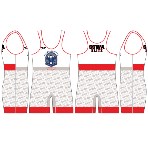 Stars and Stripes Wrestling Academy Club Red Freestyle 2024 Singlet