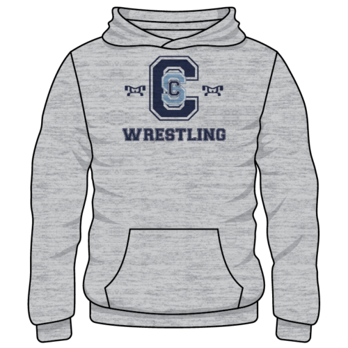 Coral Springs Charter Custom Sublimated Decal Grey Hoodie