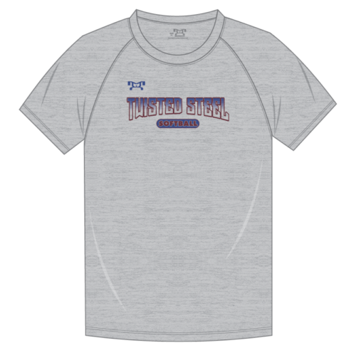 SOFTBALL- Twisted Steel Custom Sublimated Decal T Shirt