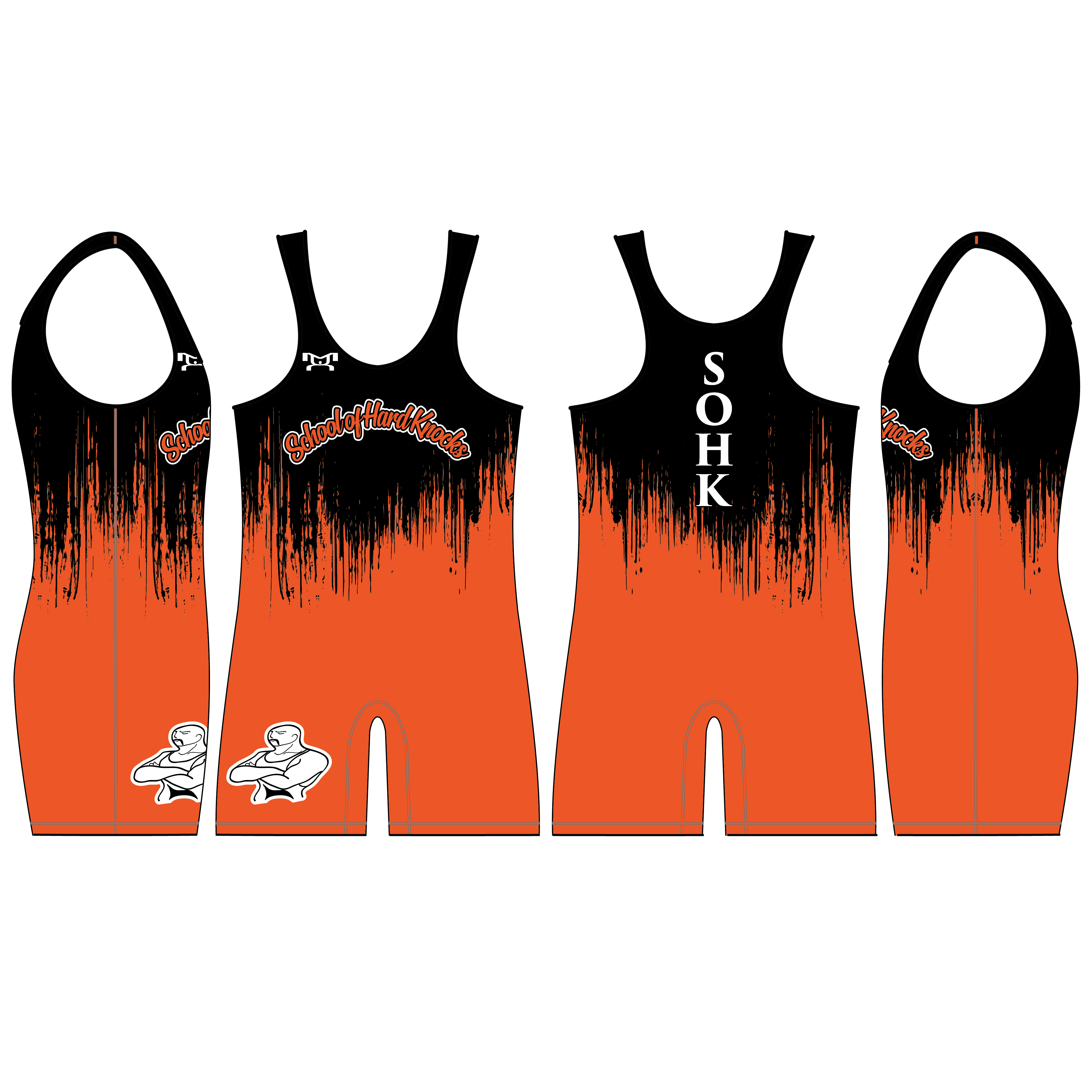 School of Hard Knocks 2024 Men’s Distressed Orange Singlet MyHOUSE