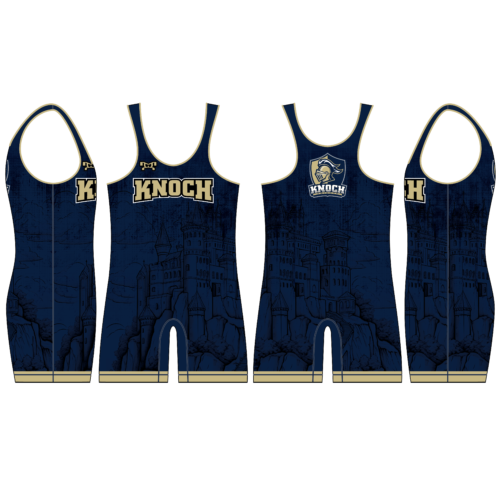 KNOCH WRESTLING Men's NAVY Singlet 2024