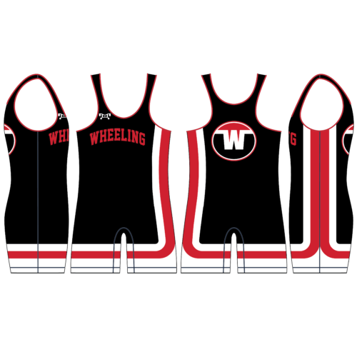 Greater Wheeling Wrestling Club Lines on Side SInglet