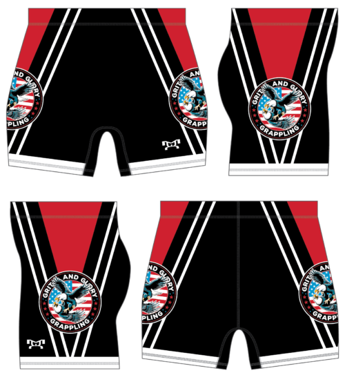Grit and Glory Grappling Custom Women's Compression Shorts
