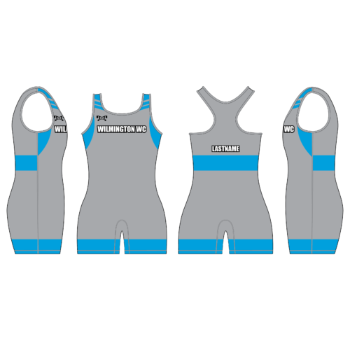 Wilmington Wrestling Club Custom BLUE Women's Singlet