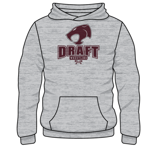 Thunder Cat Wrestling  Custom Sublimated Decal Grey Hoodie