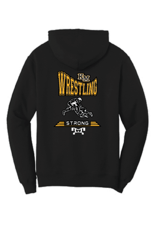 Kings Mountain Heat Press Black Hoodie (LOGO IS ON BACK OF HOODIE)
