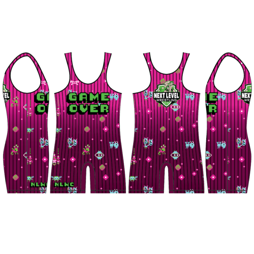 Next Level Game Over Pink Custom Singlet 2024