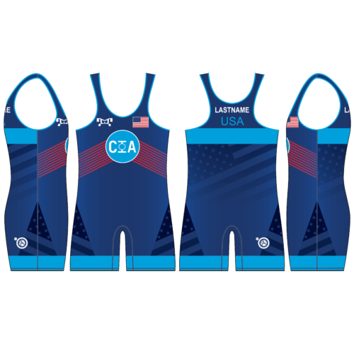 CIA  Wrestling BLUE Singlet 2024