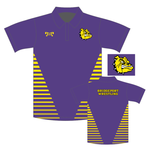 Bridgeport Purple Custom  Polo Shirt