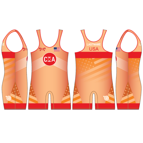 CIA  Wrestling RED Singlet 2024