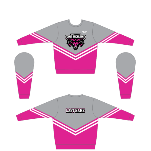 Pine Richland Custom Pink Sublimated Crewneck