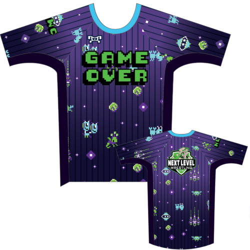 Next Level Custom Men's Purple Game Over Compression Shirt