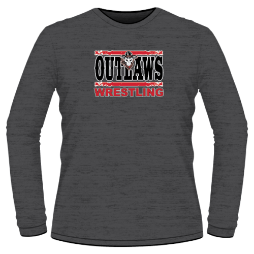 PA Outlaws Wrestling Club Custom Heat Press Long Sleeve