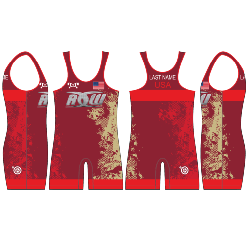Ride Out Wrestling Club Men's Red Singlet 2024