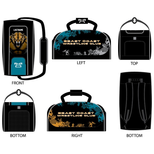 Beast Coast Wrestling Club Custom Conversion Duffel Bag