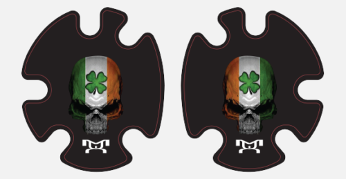 Irish Skull Headgear Decal