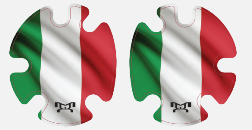 Italian Flag Headgear Decal