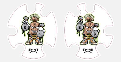 Money Bags Headgear Decal