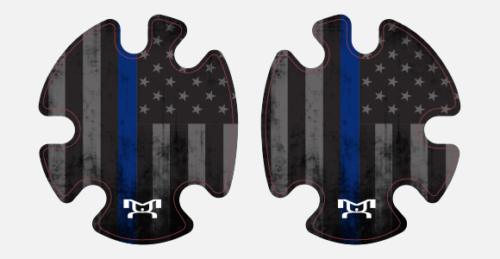 Blue Line Flag Headgear Decal