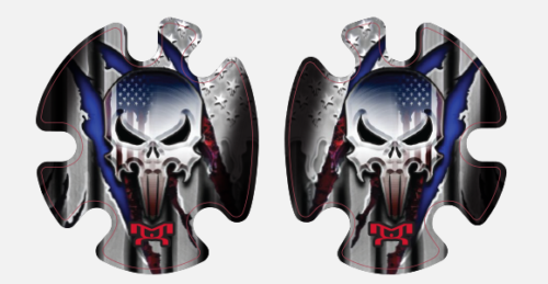 Punisher Flag Headgear Decal