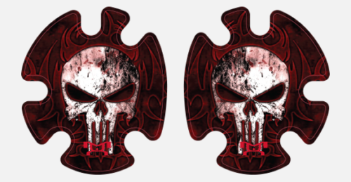Red Punisher Headgear Decal