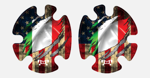 USA Italy Headgear Decal