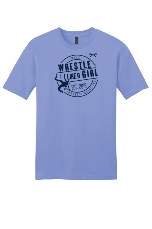 Wrestle Like A Girl Electric Purple Inked Custom T Shirt** Adult Colors Only **