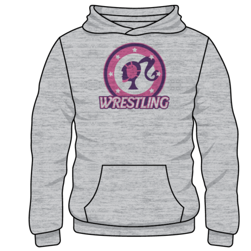 Corry Girls Wrestling Custom Sublimated Decal Grey Hoodie
