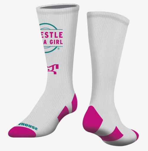 wrestle like a girl socks