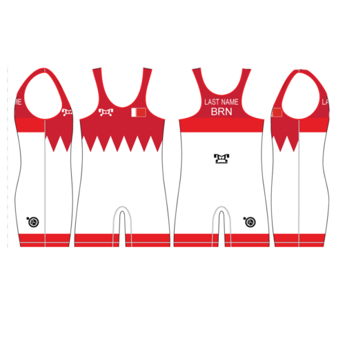 Bahrain UWW 2024 Red Freestyle Singlet(PRE ORDER)