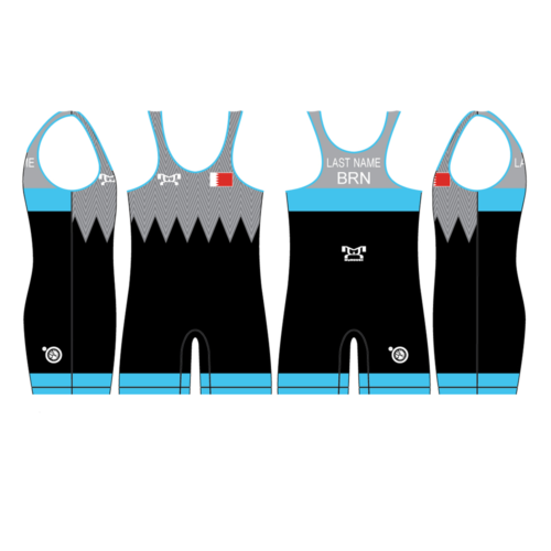 Bahrain UWW 2024 Blue Freestyle Singlet(PRE ORDER)