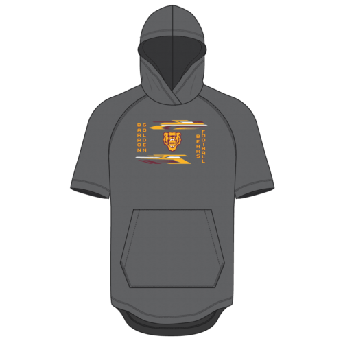Barron Golden Bears Football Short Sleeve Hoodie
