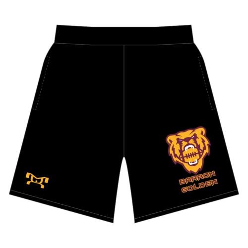 Barron Golden Bears Football  Custom Mesh Shorts