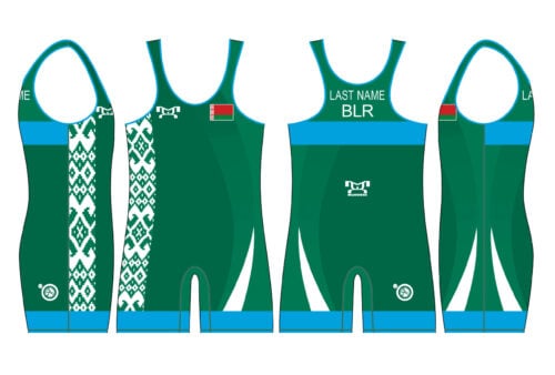 Belarus UWW 2024 Blue Freestyle Singlet(PRE ORDER)