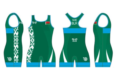 Belarus UWW 2024 Women's Blue Freestyle Singlet(PRE ORDER)