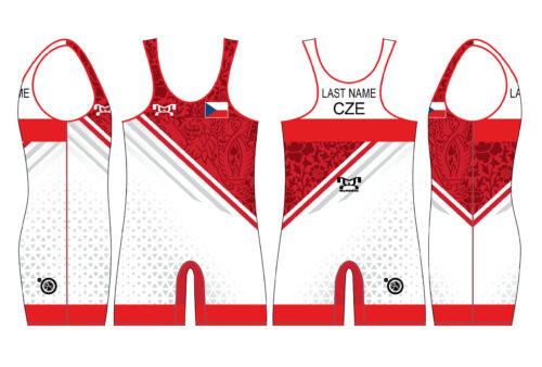 Czechia UWW 2024 Red Freestyle Singlet(PRE ORDER)